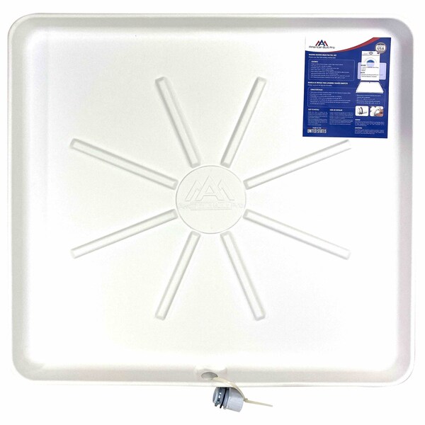 American Built Pro Washing Machine Pan, 30 in x 28 in, Durable HDPE